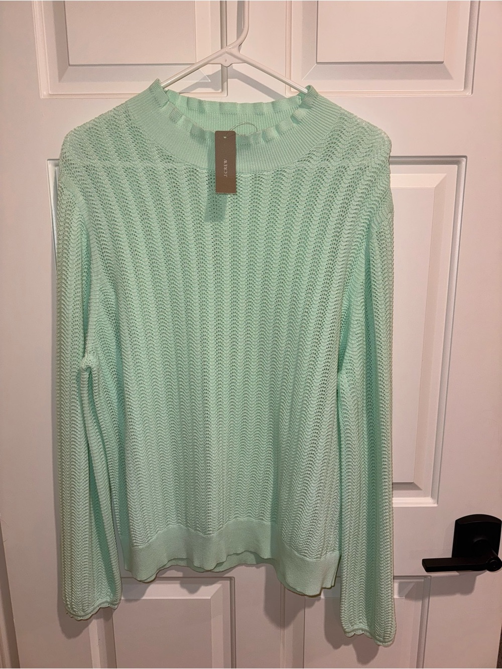 J. Crew Mint Green Lightweight Knit Sweater